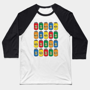 Beer Cans Popart Baseball T-Shirt